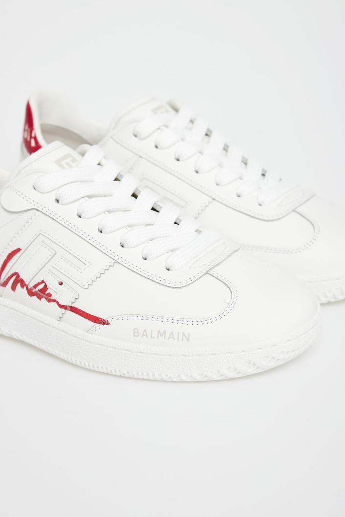 Sneakersy damskie skórzane BALMAIN