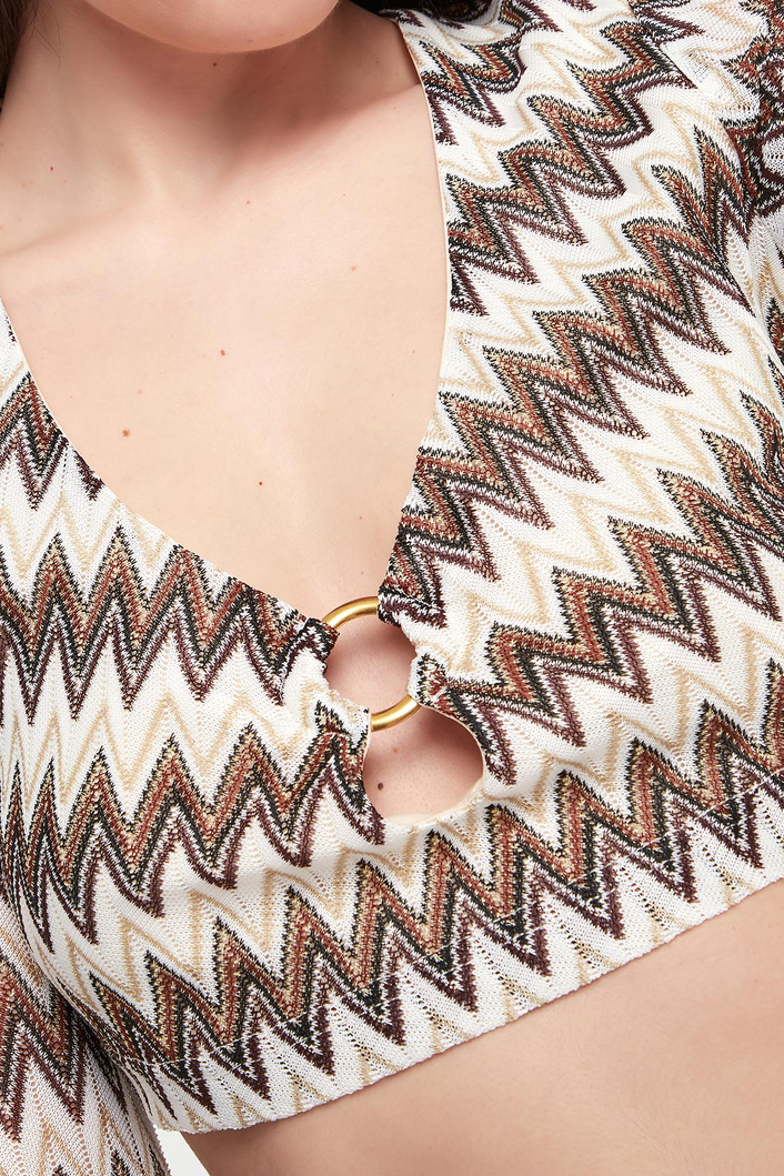 Top damski żakardowy TWINSET U&B