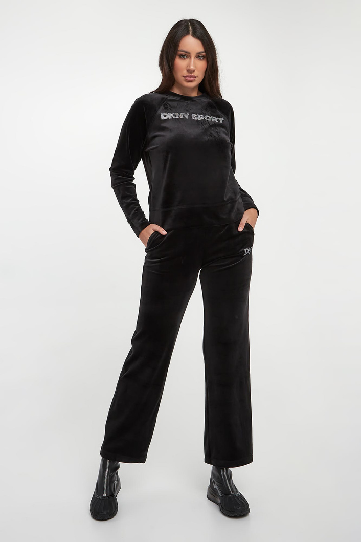 Spodnie damskie welurowe DKNY