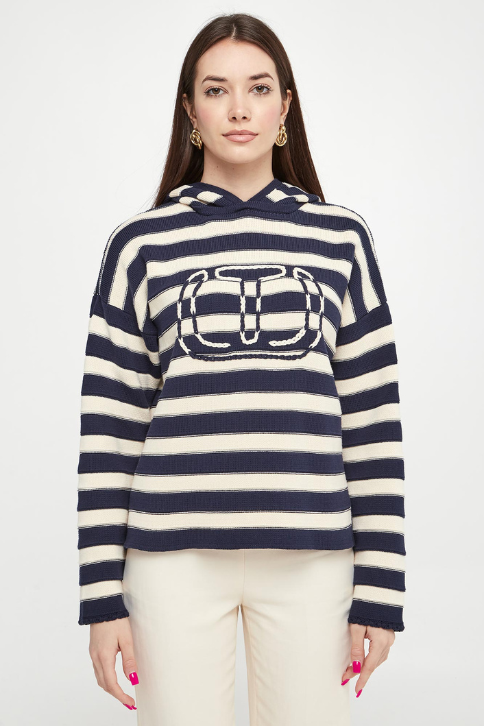 Sweter damski z kapturem TWINSET