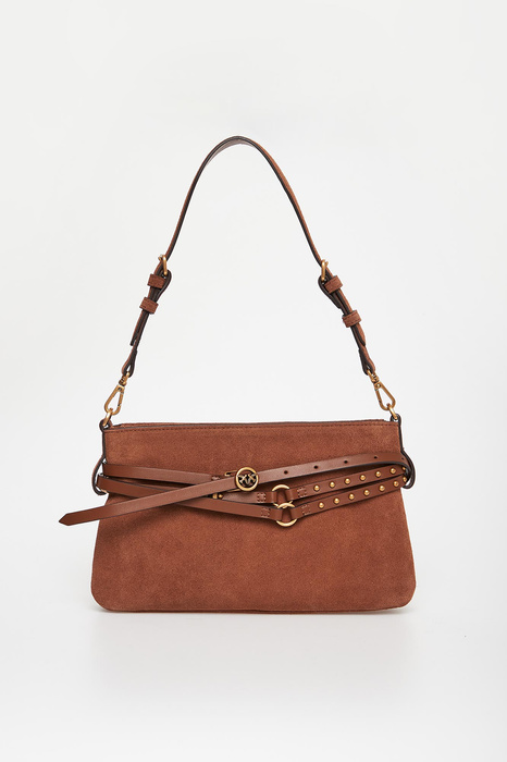 Torebka zamszowa Belt Bag PINKO