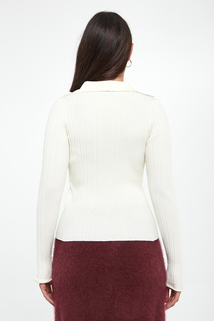 Sweter damski prążkowany Binomio MARELLA SPORT