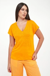 T-shirt damski lniany Arendal ECOALF
