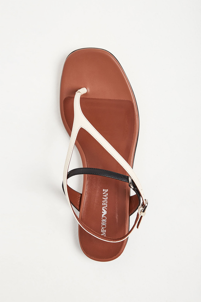 Sandały skórzane EMPORIO ARMANI