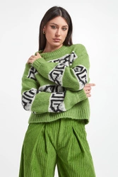 Sweter damski z wełną alpaki GESTUZ