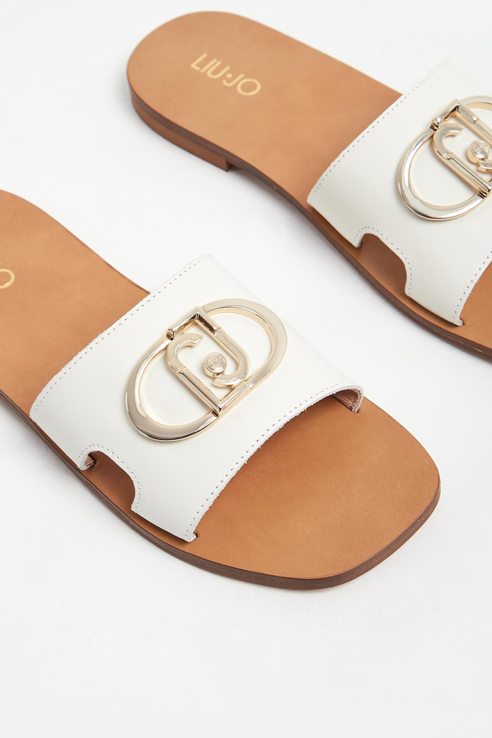 Klapki damskie skórzane LIU JO