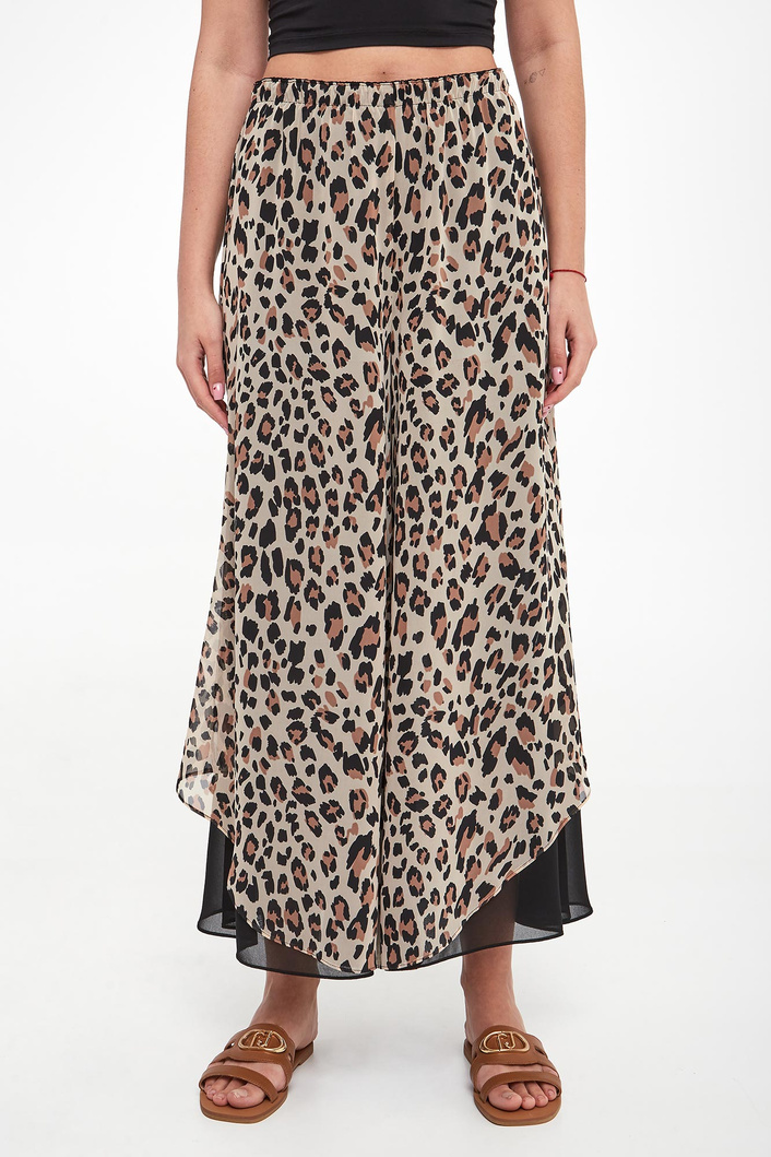 Spodnie damskie w panterkę JOSEPH RIBKOFF