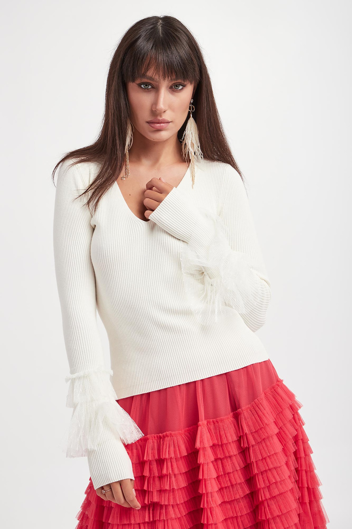 Kolczyki z piórami TWINSET