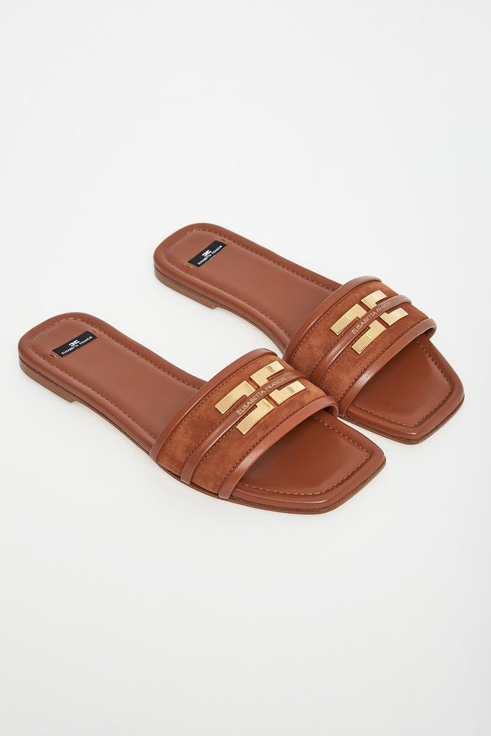 Klapki damskie skórzane ELISABETTA FRANCHI