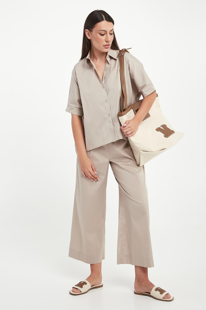 Koszula damska z krótkim rękawem Pittura MAX MARA BEACHWEAR