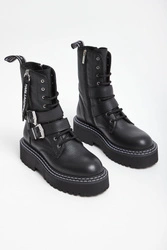 Trapery skórzane KARL LAGERFELD