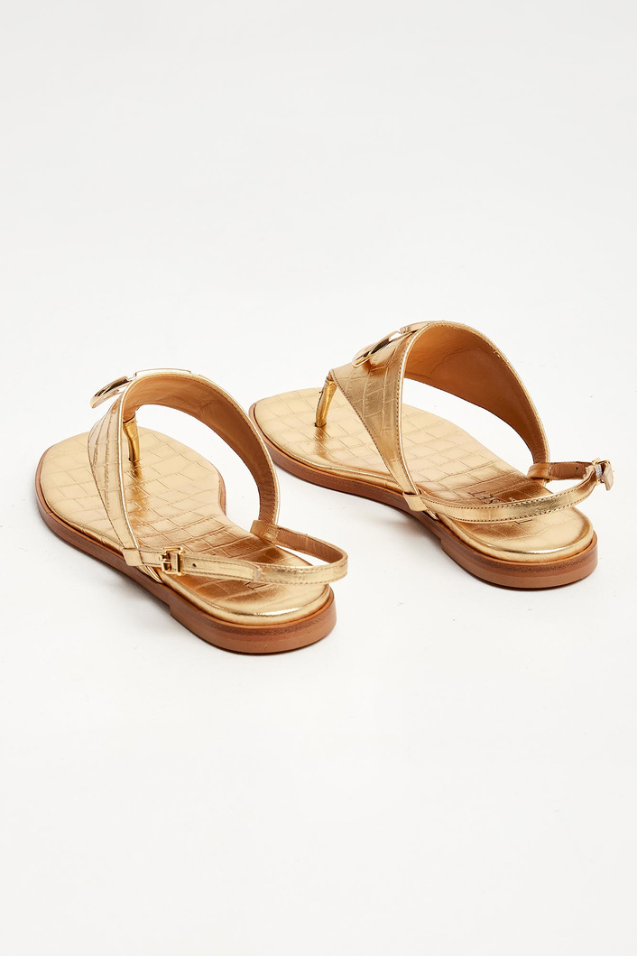 Sandały damskie skórzane TWINSET