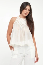 Top damski z haftem TWINSET