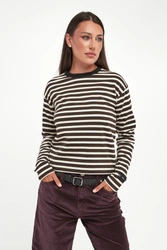 Longsleeve damski w paski Mirtilla PINKO