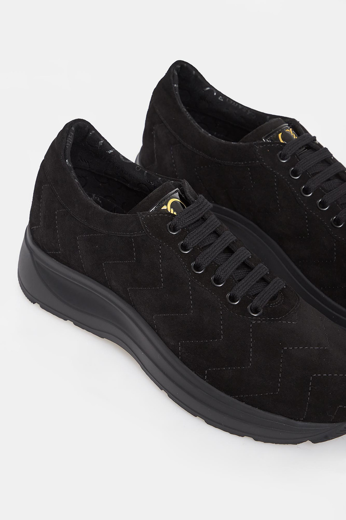 Sneakersy damskie zamszowe CESARE CASADEI