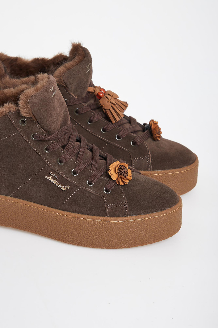 Sneakersy damskie skórzane TWINSET