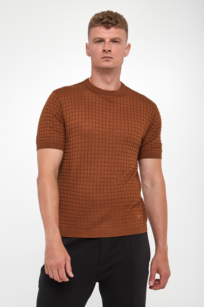 T-shirt męski dzianinowy EMPORIO ARMANI