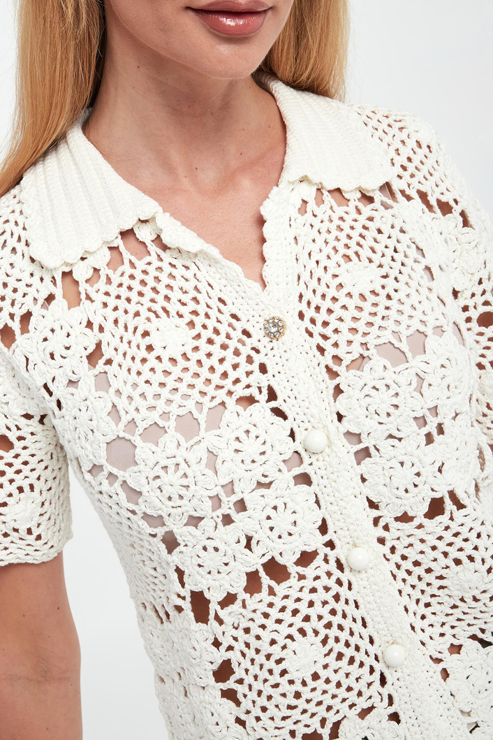 Sweter damski szydełkowany LIU JO