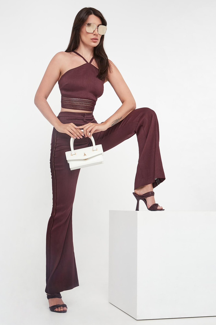 Top damski lniany PATRIZIA PEPE