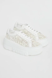 Sneakersy damskie z koronką CASADEI