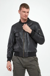 Kurtka męska bomberka skórzana AERONAUTICA MILITARE