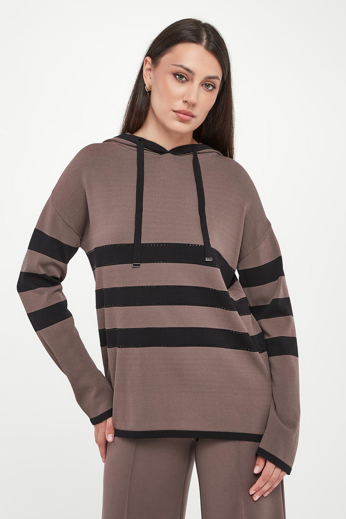 Sweter damski z kapturem JOSEPH RIBKOFF