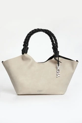 Torebka damska z imitacji zamszu Paula DKNY