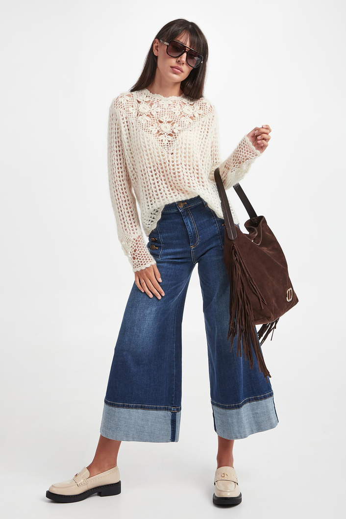 Sweter damski ażurowy TWINSET