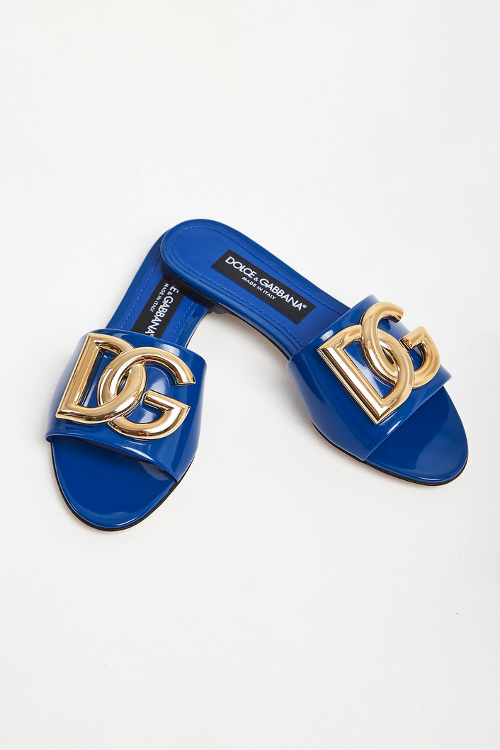 Klapki damskie skórzane DOLCE & GABBANA