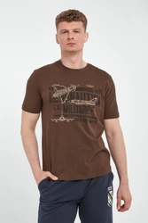 T-shirt męski z grafiką AERONAUTICA MILITARE