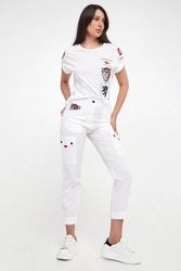 Spodnie damskie cargo AERONAUTICA MILITARE