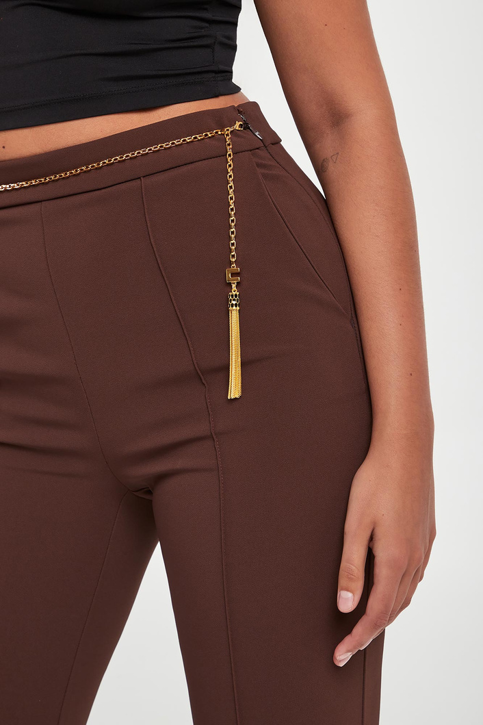 Spodnie damskie z krepy ELISABETTA FRANCHI