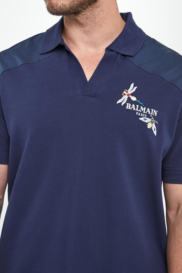 Polo męskie z haftem BALMAIN