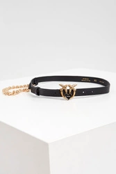 Pasek skórzany z łańcuchem PINKO