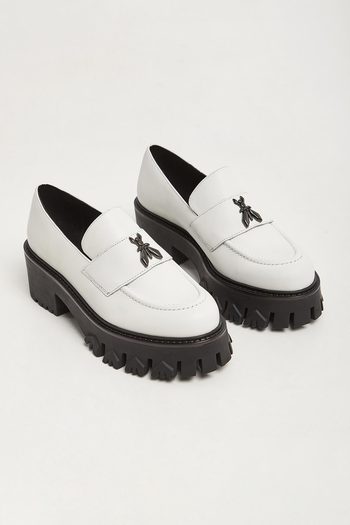 Loafersy damskie skórzane PATRIZIA PEPE