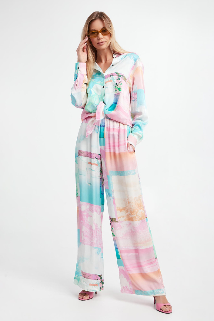 Spodnie damskie satynowe ICE PLAY