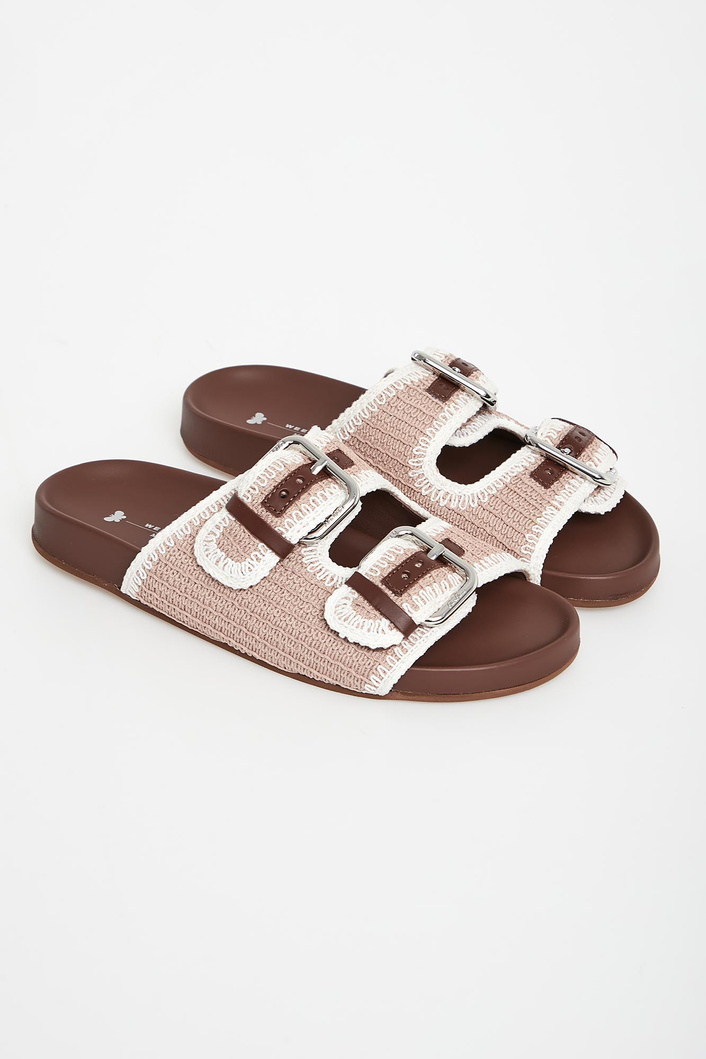 Klapki damskie skórzane Bonito WEEKEND MAX MARA
