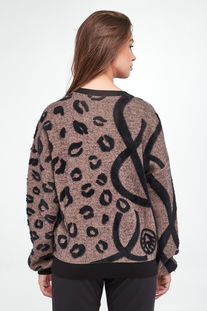 Sweter damski ze zwierzęcym wzorem SPORTALM