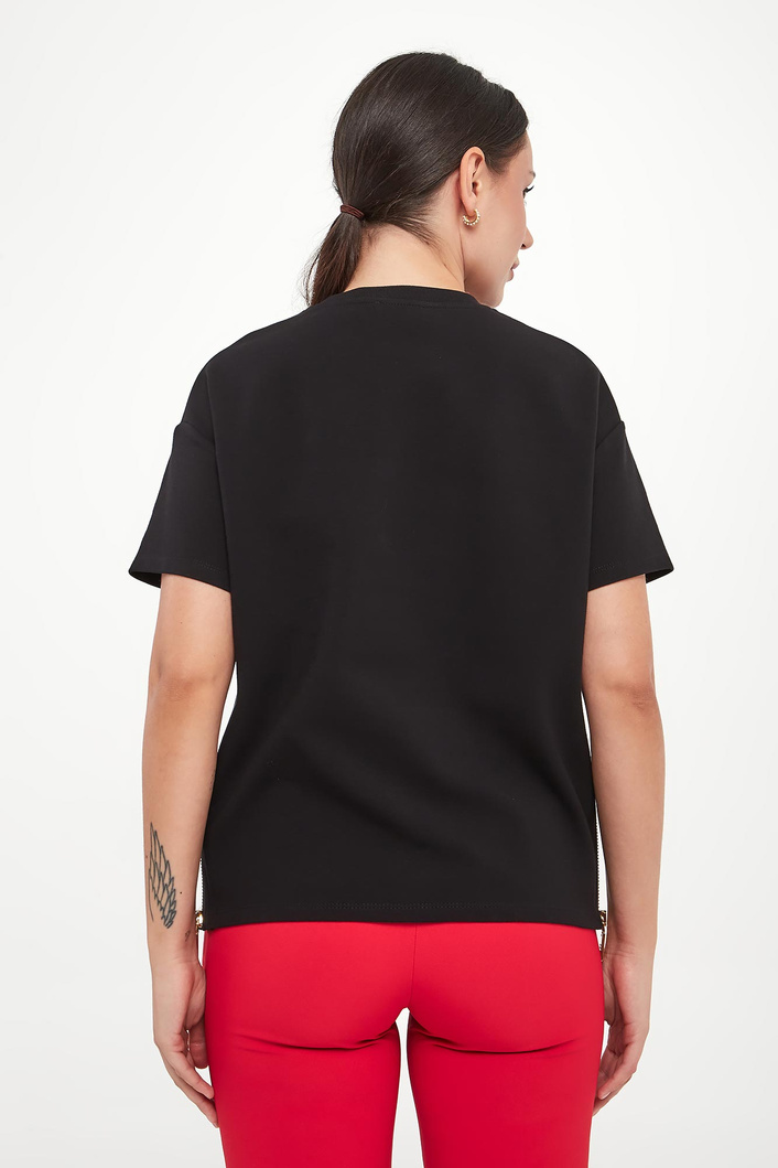 T-shirt damski z kieszenią ELISABETTA FRANCHI