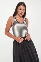 Top damski prążkowany w paski Multik WEEKEND MAX MARA
