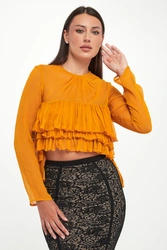 Bluzka damska z falbanami ELISABETTA FRANCHI