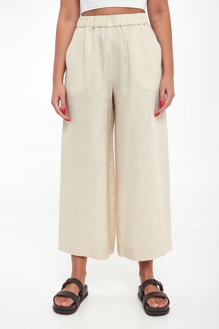 Spodnie damskie lniane Canneti MM