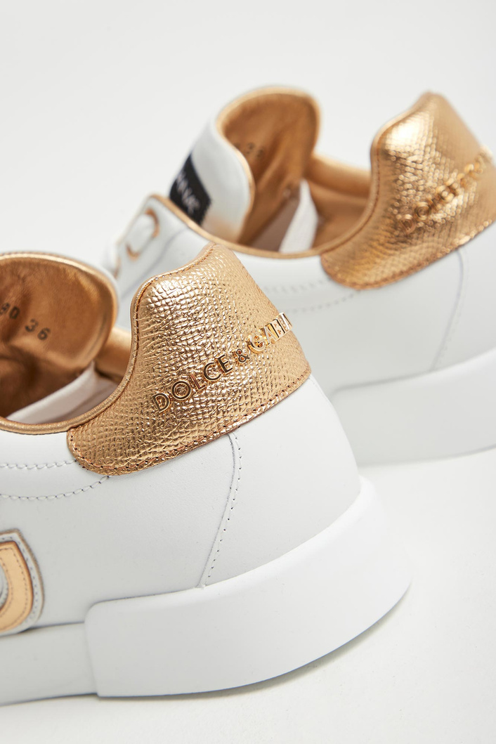 Sneakersy damskie skórzane Portofino Vintage DOLCE & GABBANA