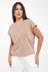 T-shirt damski z cyrkoniami LIU JO