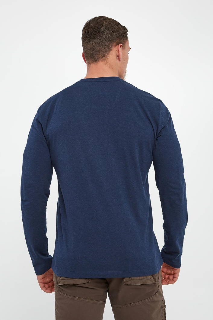 Longsleeve męski z logo AERONAUTICA MILITARE