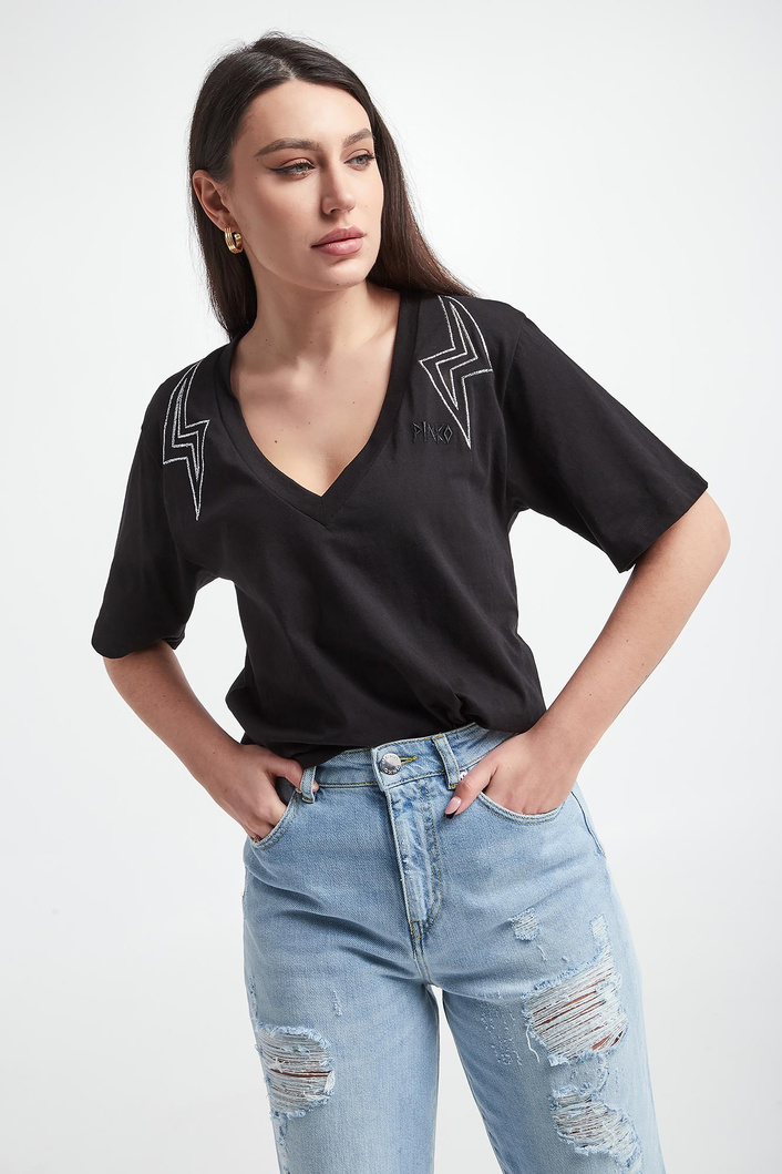 T-shirt damski Rugby PINKO