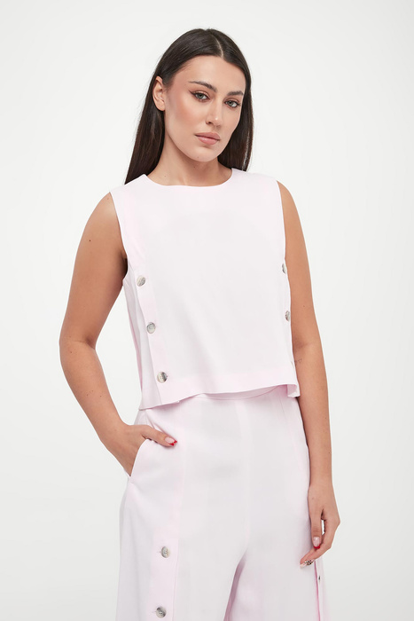 Top damski lniany Unione MARELLA MONOCHROME