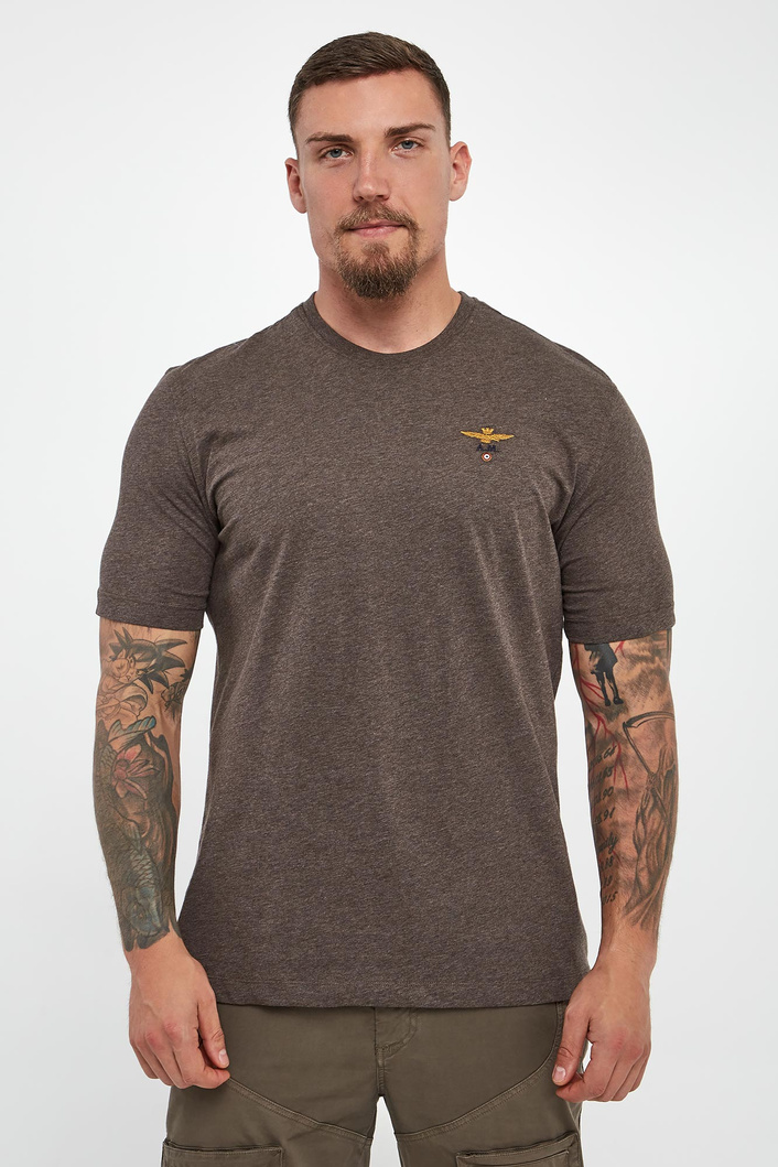 T-shirt męski z logo AERONAUTICA MILITARE