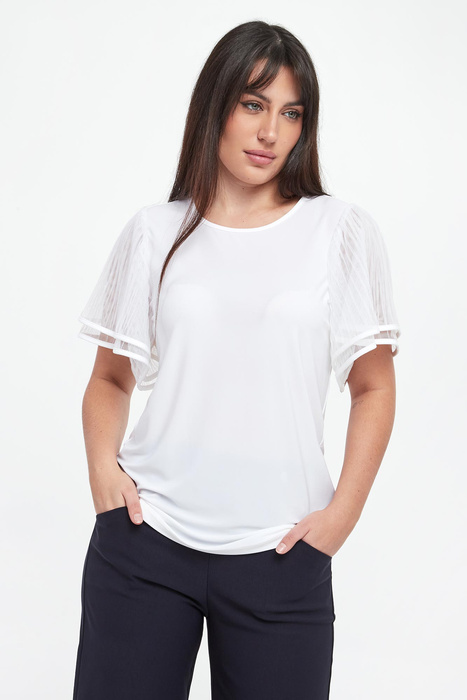 Bluzka damska z  tiulowymi rękawami JOSEPH RIBKOFF
