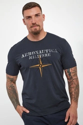 T-shirt męski z logo AERONAUTICA MILITARE